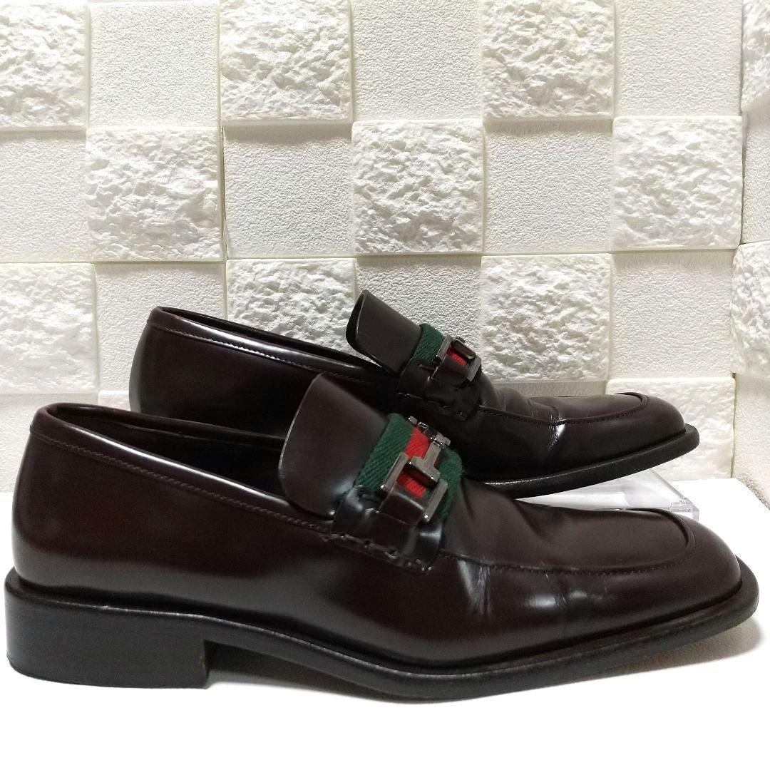 美品✨ GUCCI 35(22) ビットローファー シェリーライン ブラウン