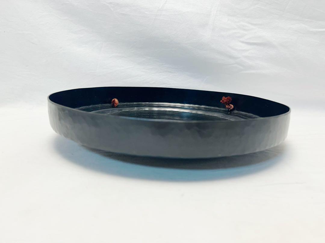 美品 茶道具 銅鑼 桴付 仏教囃子歌舞伎打楽器 鐘鳴物 ばちドラ 元箱