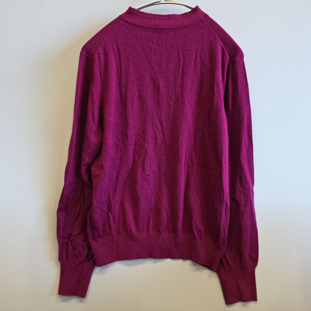 Burberry マゼンタ ニットセーター サイズ5　美品 バーバリー　y06 Burberry マゼンタ ニットセーター サイズ5 美品 バーバリー y06