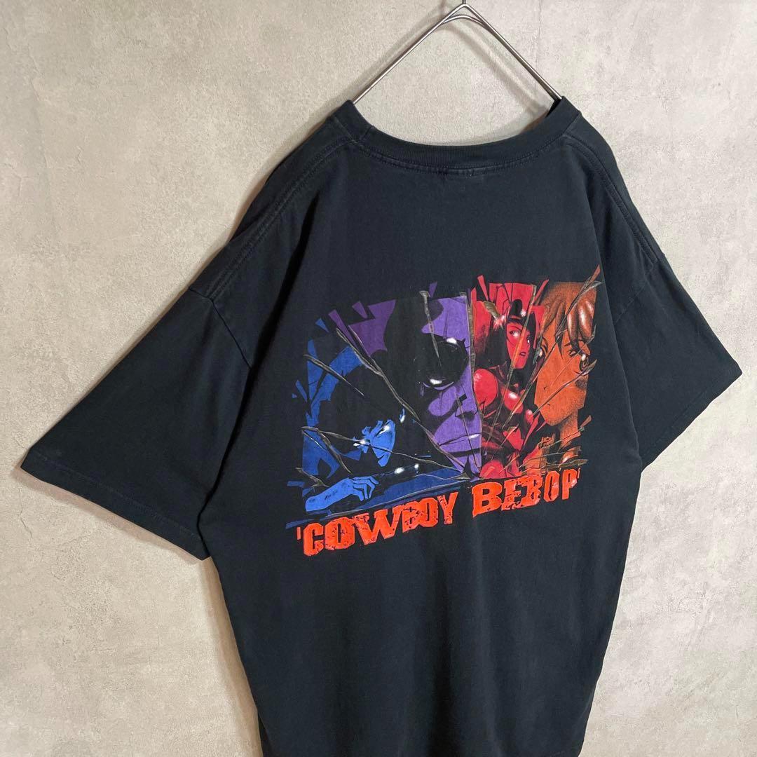 古着 90s カウボーイビバップ アニメ 漫画 半袖 シャツ ブラック 黒 ⑤