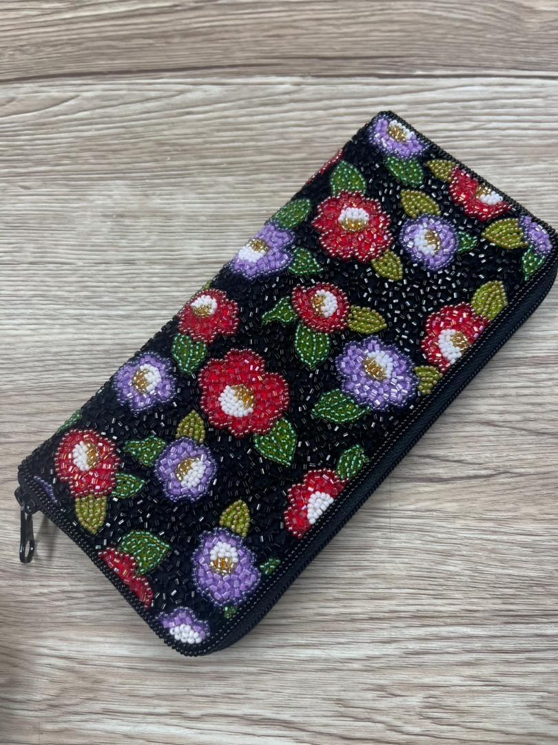 KATORIYA 香鳥屋 長財布 花柄 ビーズ