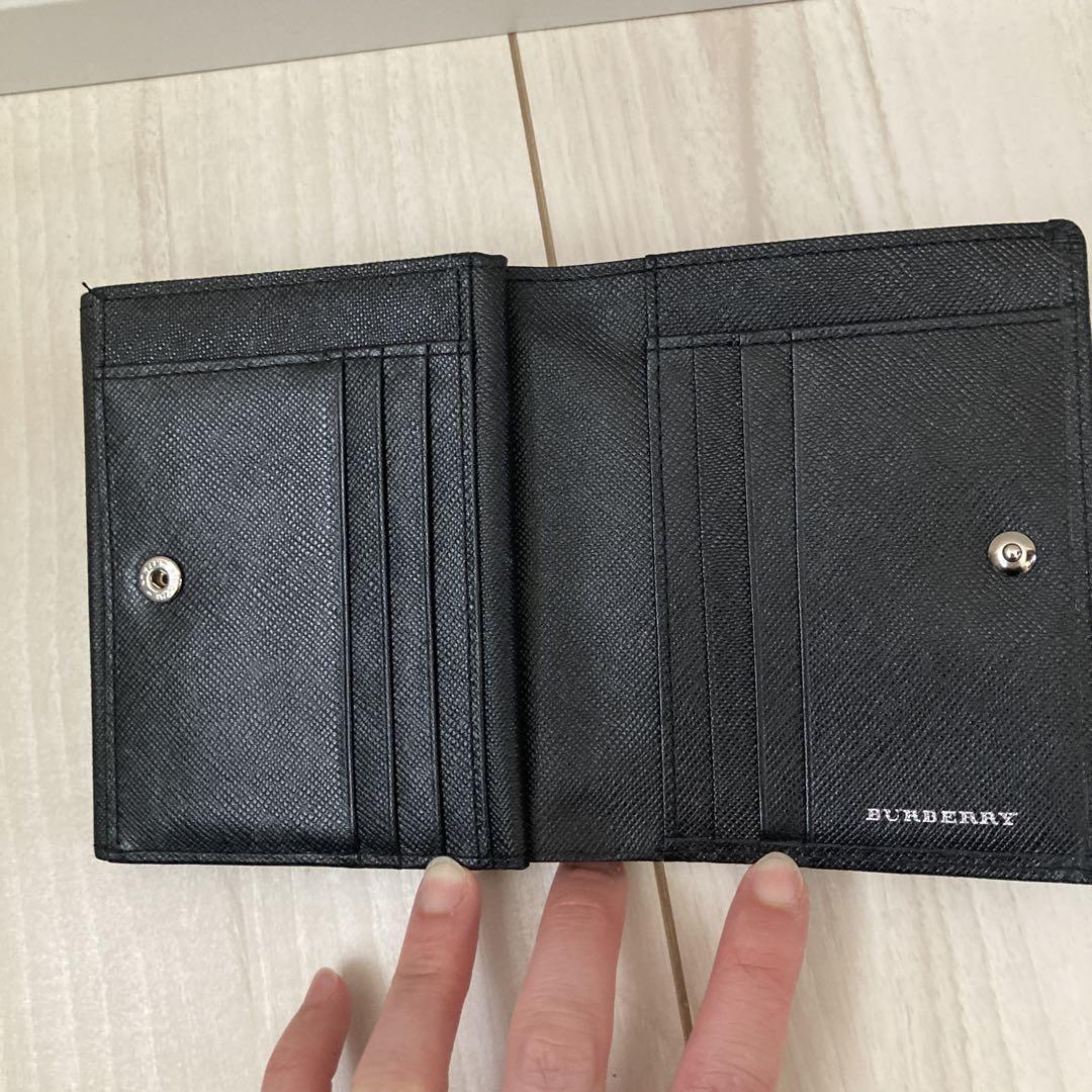 BURBERRY ブラック 三つ折り財布