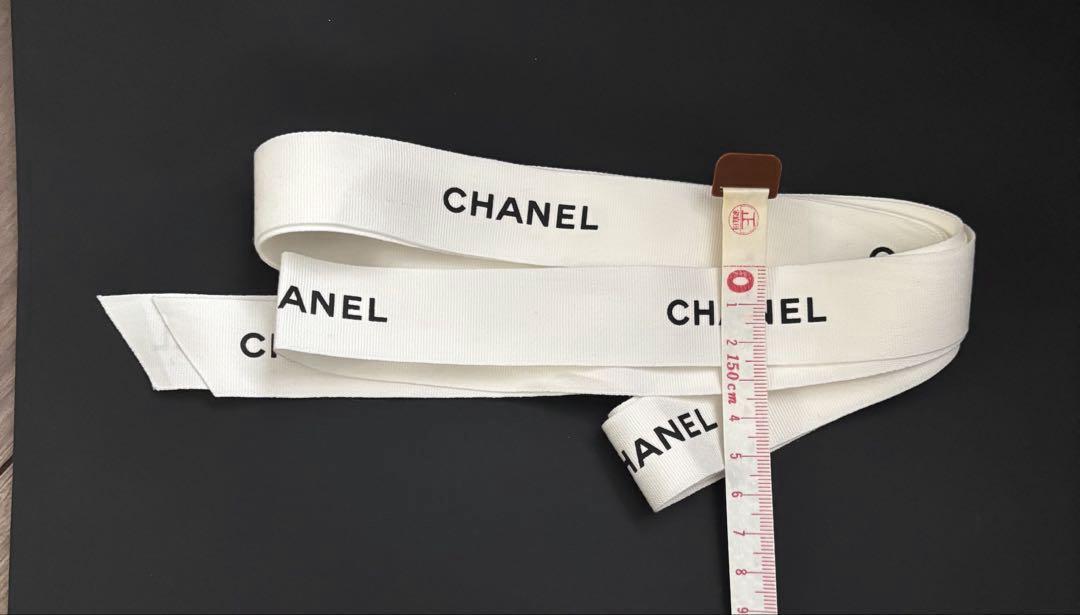 CHANELリボン❣️1ロール100m白 シャネル リボン - メルカリ