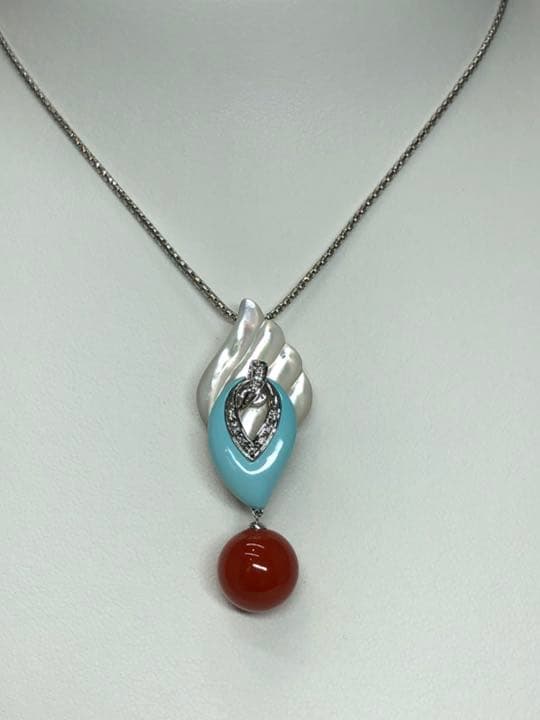 天然赤珊瑚ペンダント　可愛い　お洒落　御守り　贈答品  幸福呼ぶ❣️ 商品詳細天然 赤珊瑚ペンダントトップ【商品番号】101GWG 【珊瑚】11mm【サイズ】約43.1mm×16.5mm( 【D2036881298】(222750円)