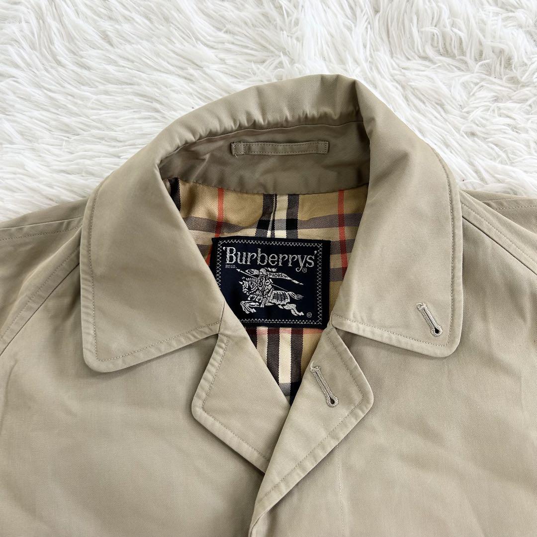美品 Burberry ステンカラーコート ノバチェック Sサイズ
