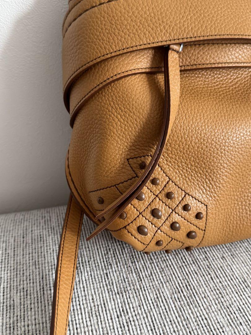 トッズTOD'S キャメル ウェーブミニ 3wayショルダーバッグ 長澤