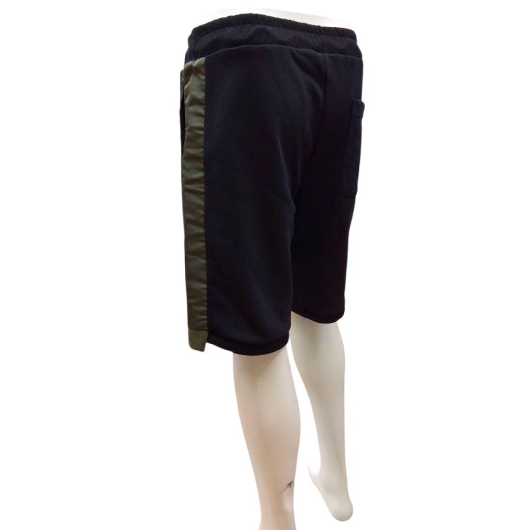 ⭐️新品未使用⭐️ナイロンツイル×フレンチテリーサイド切替ハーフパンツ　XLサイズ