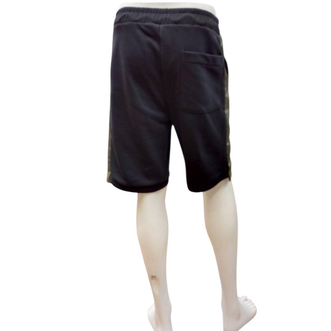 ⭐️新品未使用⭐️ナイロンツイル×フレンチテリーサイド切替ハーフパンツ　XLサイズ