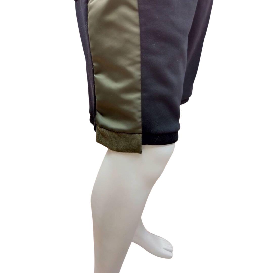 ⭐️新品未使用⭐️ナイロンツイル×フレンチテリーサイド切替ハーフパンツ　XLサイズ