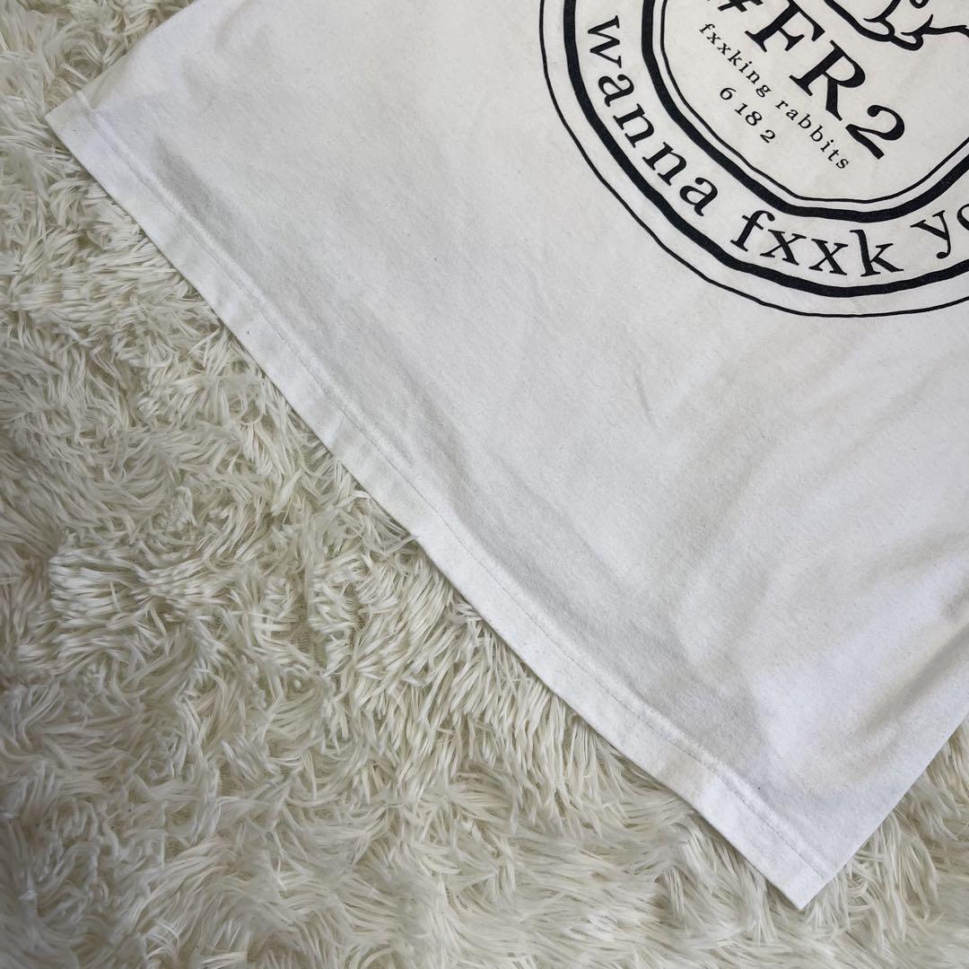 が大特価！ 美品✨️エフアールツー ロングTシャツ ホワイト デカプリント M トップス