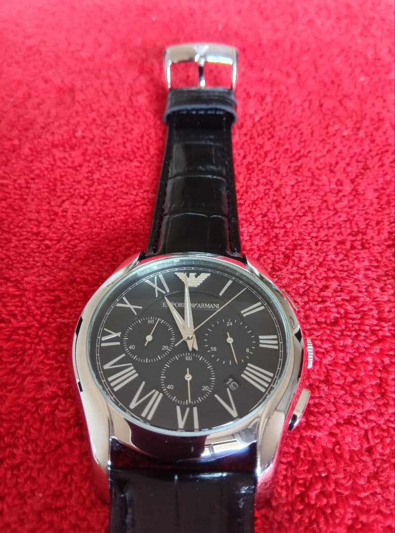 EMPORIO ARMANI AR-1700 【クロノ】 【超極上美麗時計】