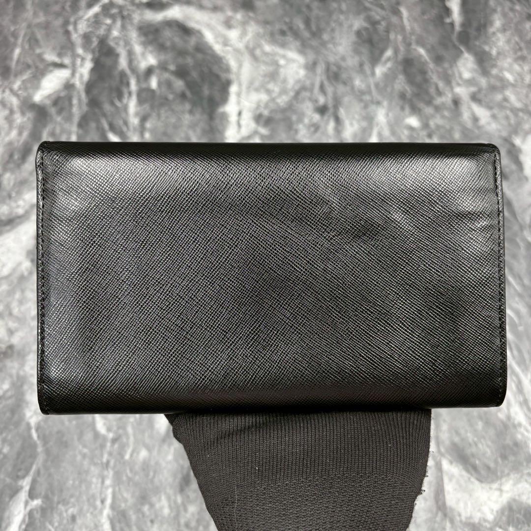 ✨極美品✨付属完備✨ PRADA 長財布 サフィアーノレザー 三角