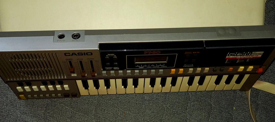 casio pt-50 シンセ　rom付き　専用ケース付　1983 ヴィンテージ