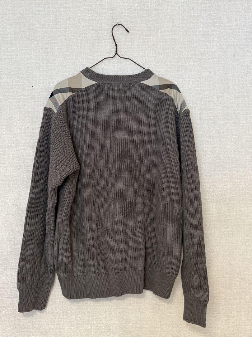 【国内正規品】ブラックラベル　ショルダーチェッククルーネックニット