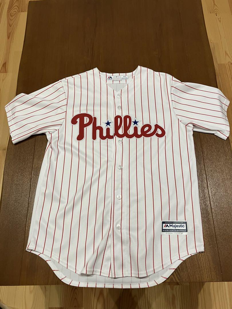 MLB フィリーズ　ユニフォーム　majestic