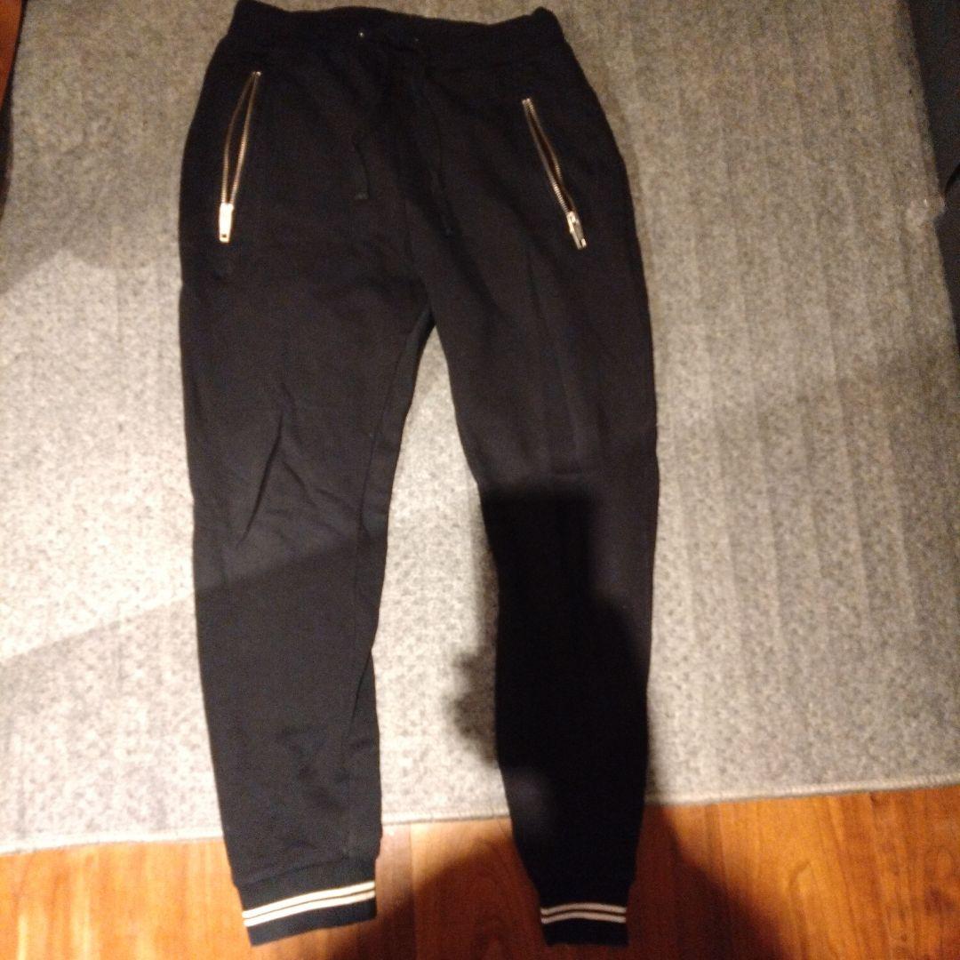 クープルズ ブラック ジョガーパンツ tk刺繍ロゴ