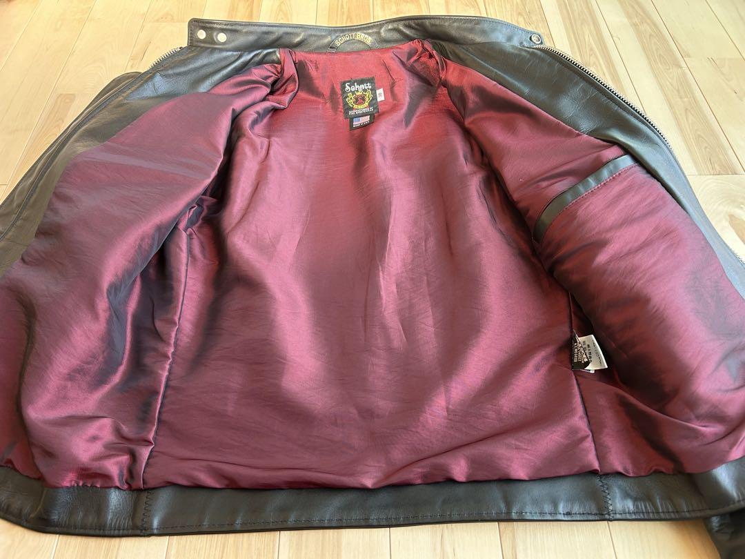 【美品】Schott ライダースジャケット　 641xx #7009 黒 38
