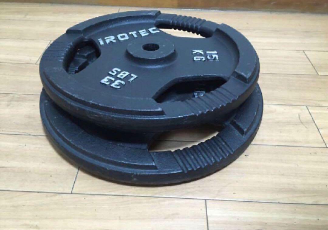 ② iROTEC ダンベルプレート 15kg x 1 枚 - メルカリ