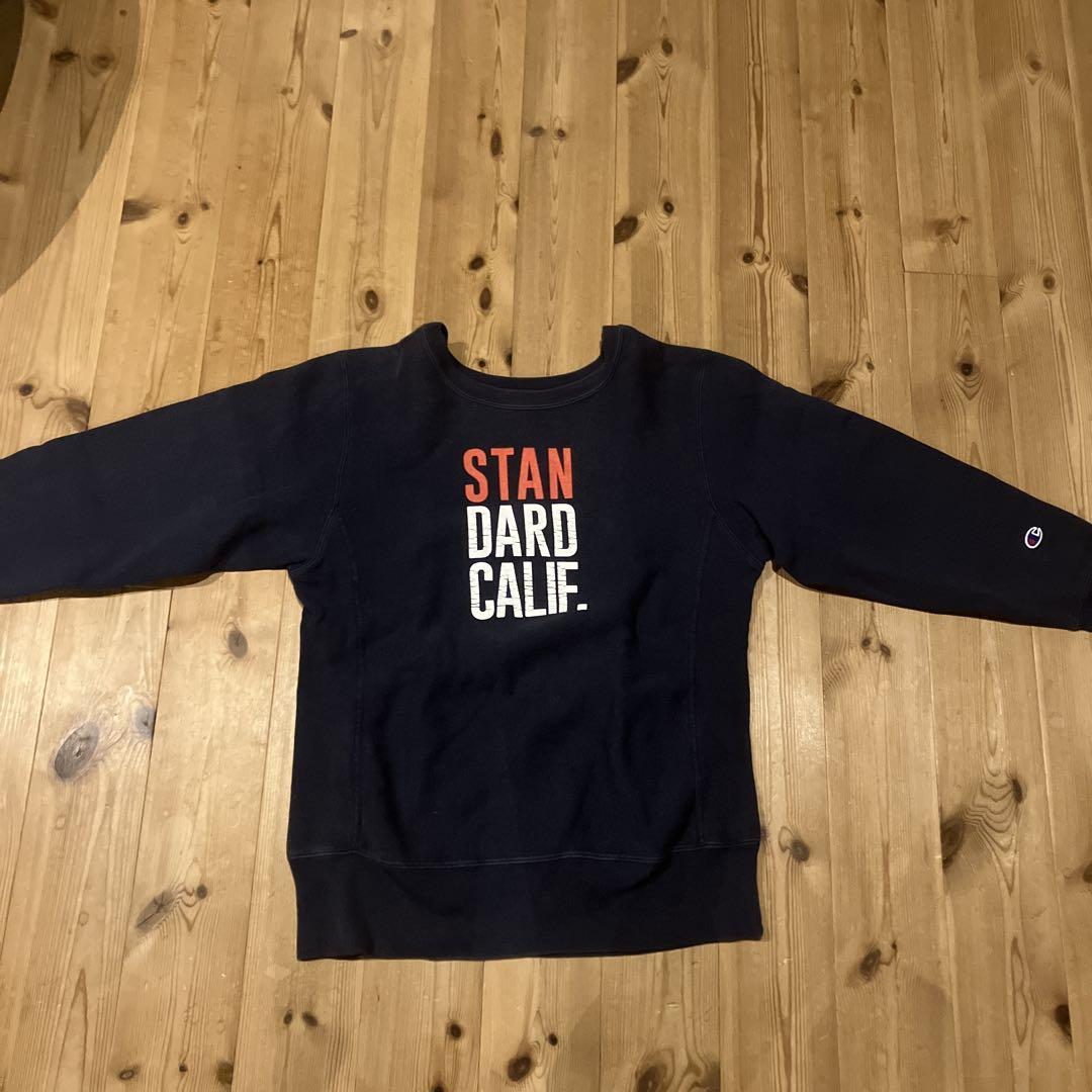 スタンダードカリフォルニア　Champion リバースウィーブ M ネイビー