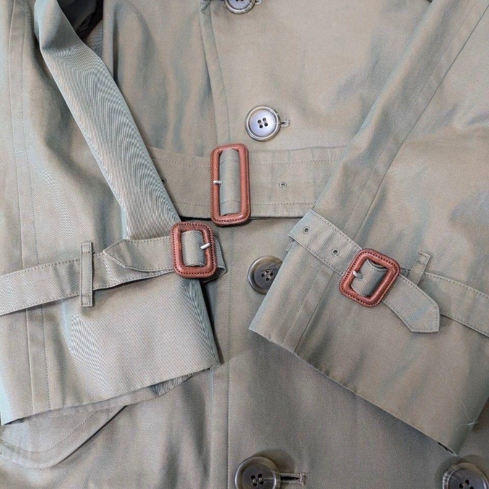BURBERRY バーバリー　ロング トレンチコート メンズ カーキ 玉虫色
