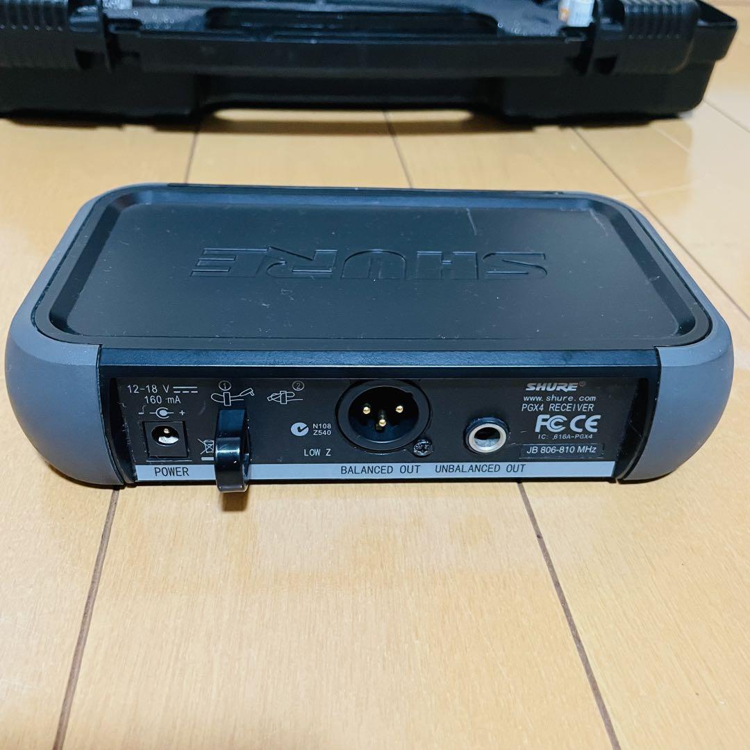 【美品】SHURE ワイヤレスマイクセット PGX4