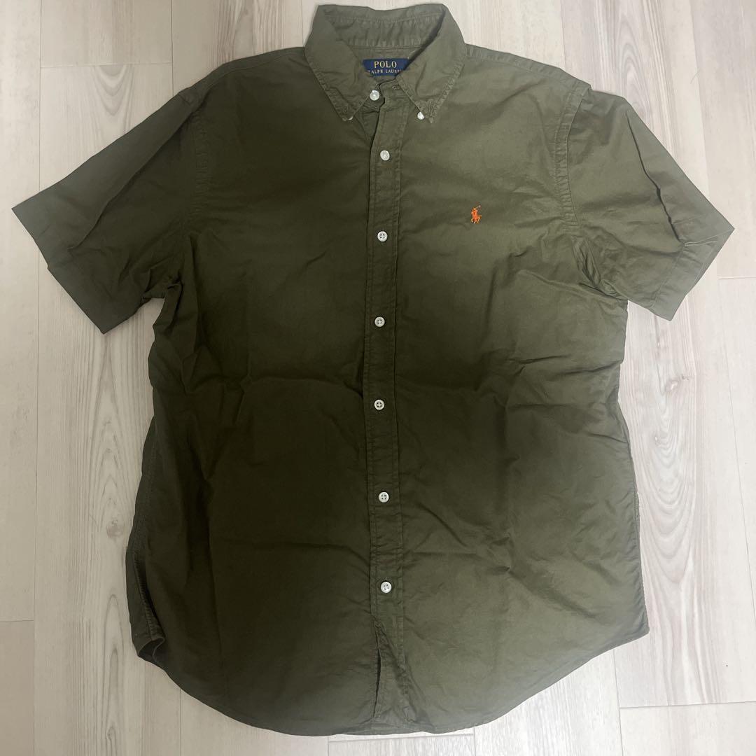 ポロラルフローレンPolo Ralph Lauren 半袖シャツ M オリーブ
