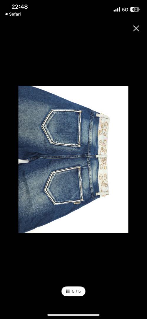 パンツ SCULPTOR Beaded Waist Denim Pants