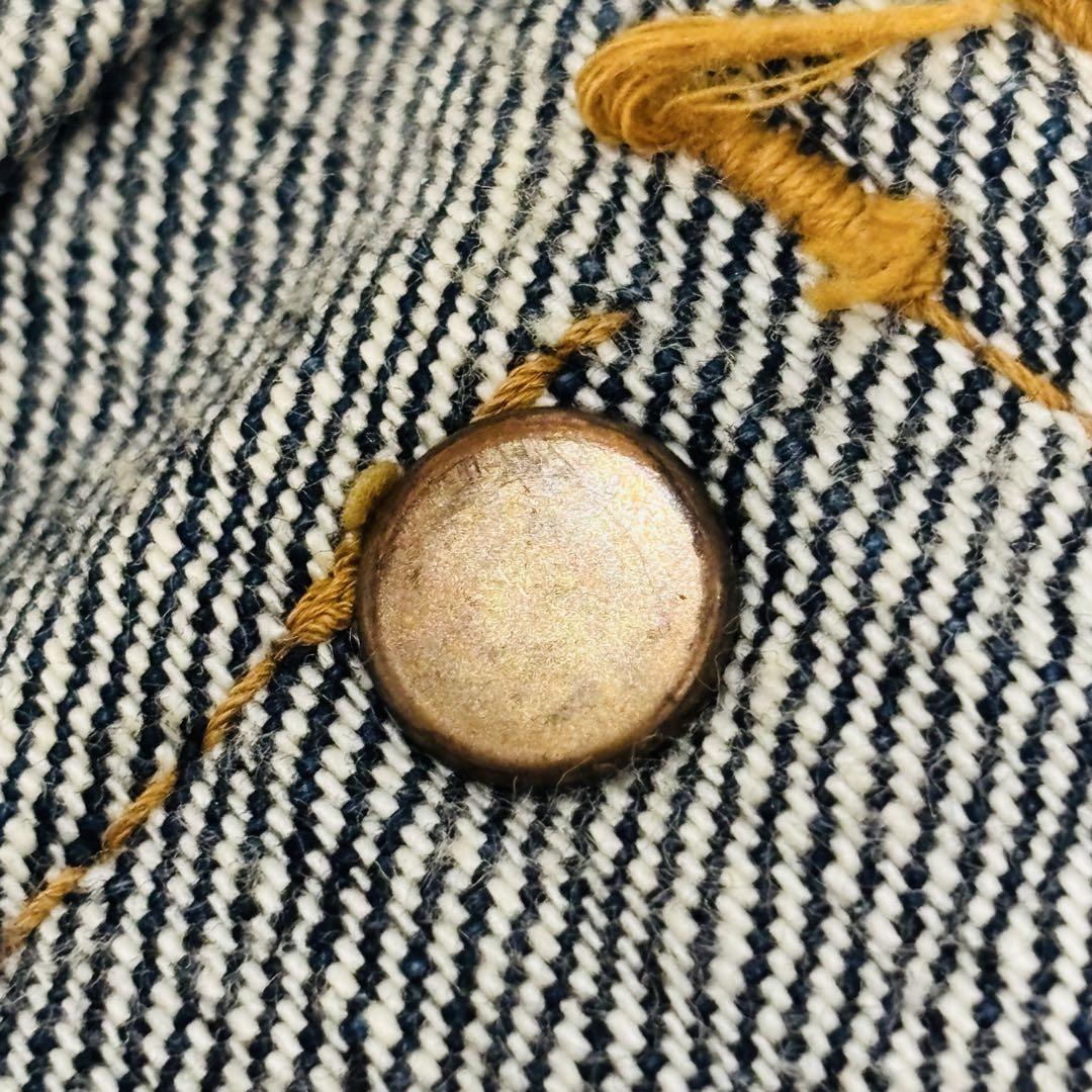 美品 Lee デニム ジャケット 白タグ 30's 復刻 2nd カウボーイ M