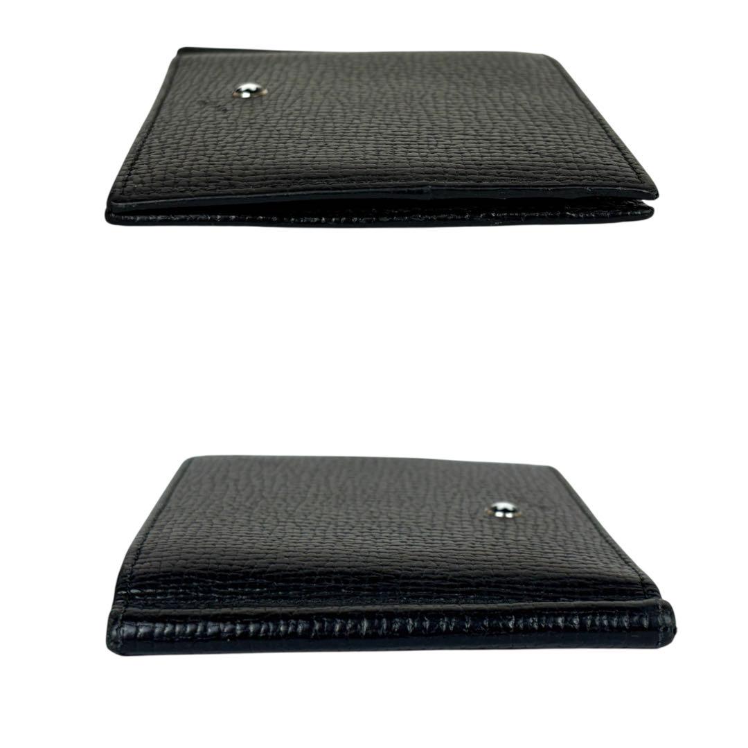 モンブラン　MONTBLANC　レザー　ブラック　黒　マネークリップ MONTBLANC モンブラン マネークリップ 二つ折り ブラック 黒