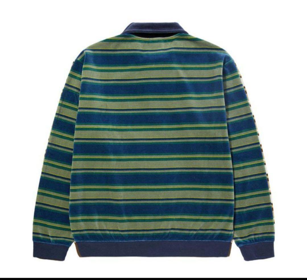 HUF　KRAMER L/S VELOUR SHIRT　ベロア　M