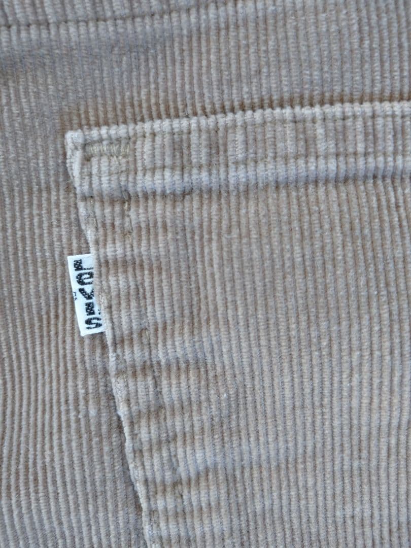 80s´リーバイス519コーデュロイ 1523モカベージュ 美品