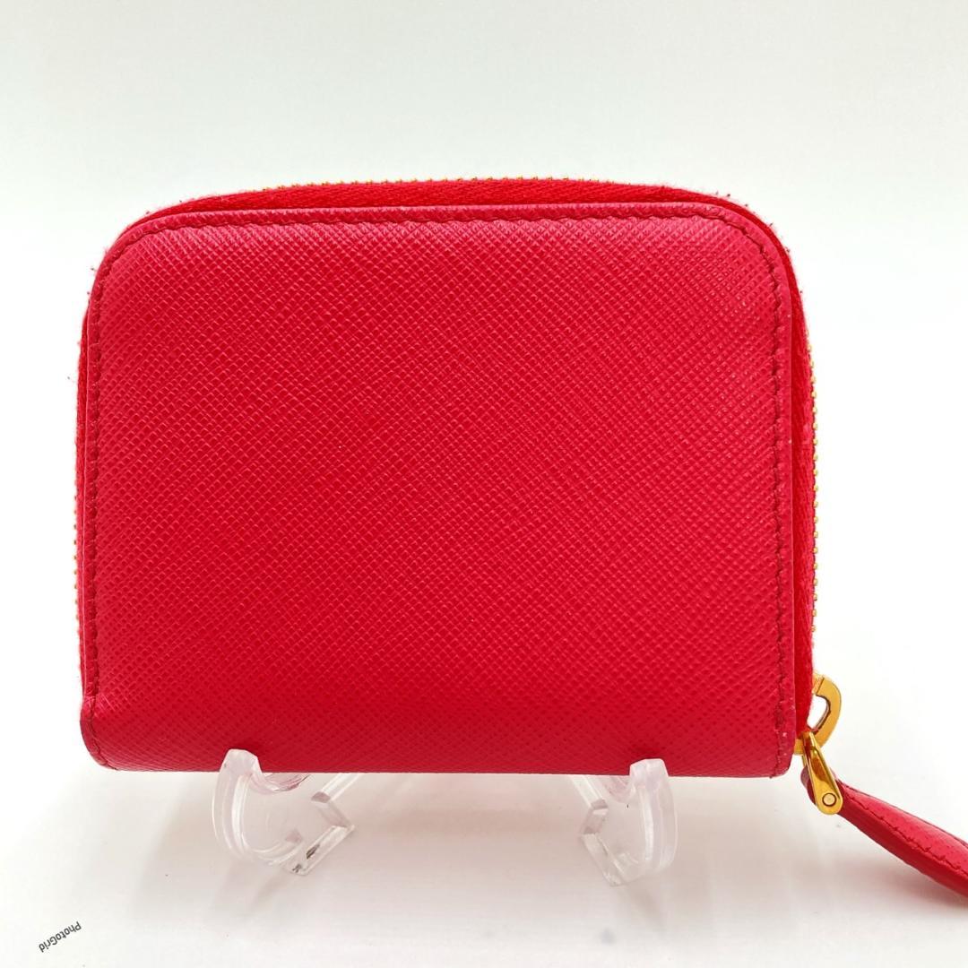 PRADA プラダ　コインケース　ピンク系　ロゴ　ブランド小物　0425