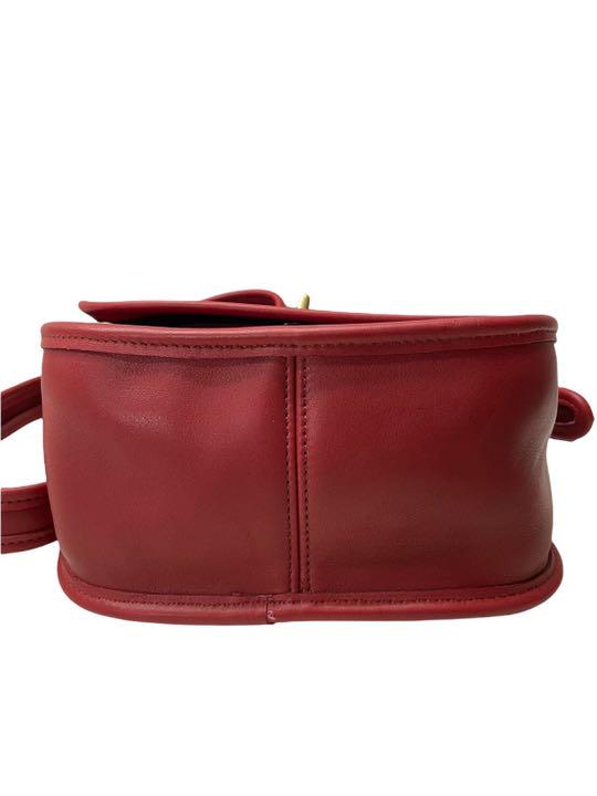 低価正規品 OLD COACH 9965 ショルダーバッグ ターンロック レザー 赤 v5J1K-m50027511546 新品大得価