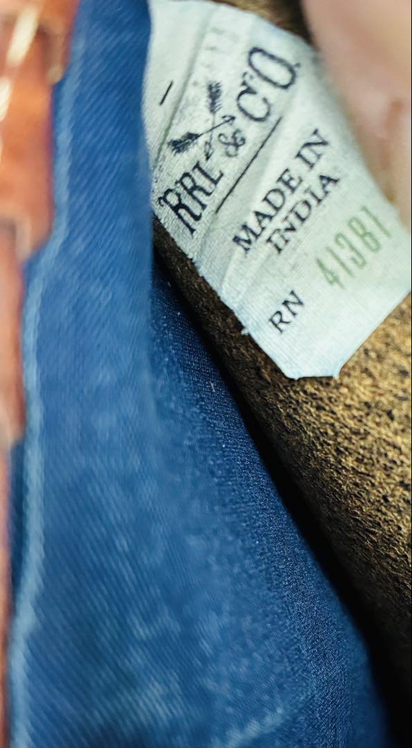 RRL 二つ折り　財布 コンチョ　ウォレット　レザー　ralph lauren