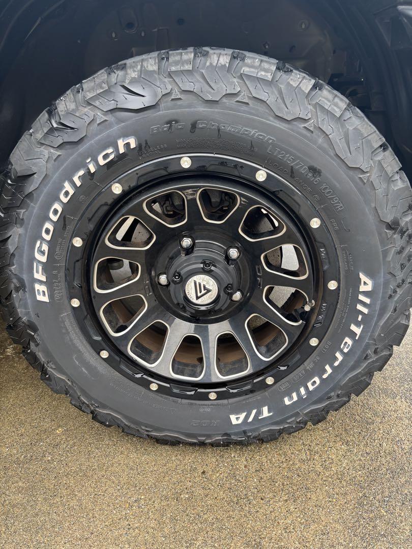 ①TIG　デルタフォースホイール&BFグッドリッチ215/70R16