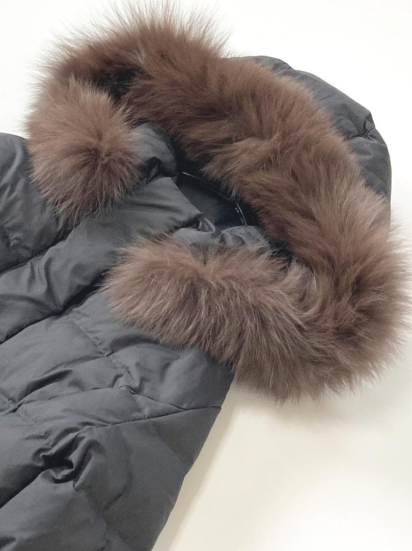 プロポーションボディドレッシング美シルエットファー付きロングダウンコート♪ プロポーションボディドレッシング美シルエットファー付きロングダウンコート♪