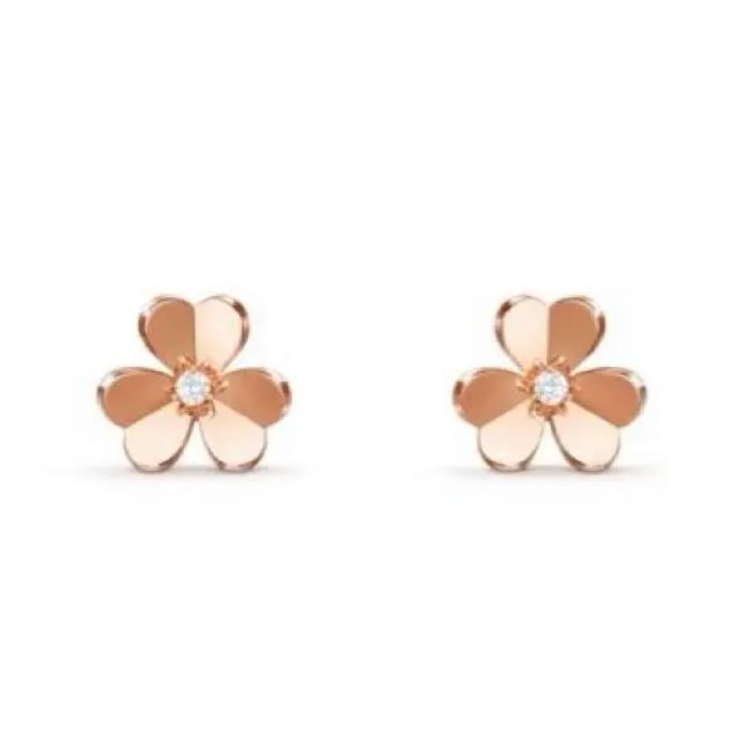 ヴァンクリーフ ピアス フリヴォルスモール ピンクゴールド VCARPFBK00