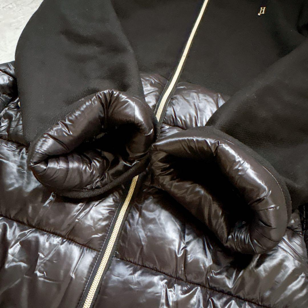 美品✨近年モデルHERNOヘルノ 異素材切り替えダウンコート ジャケット フード 美品✨近年モデルHERNOヘルノ 異素材切り替えダウンコート ジャケット フード