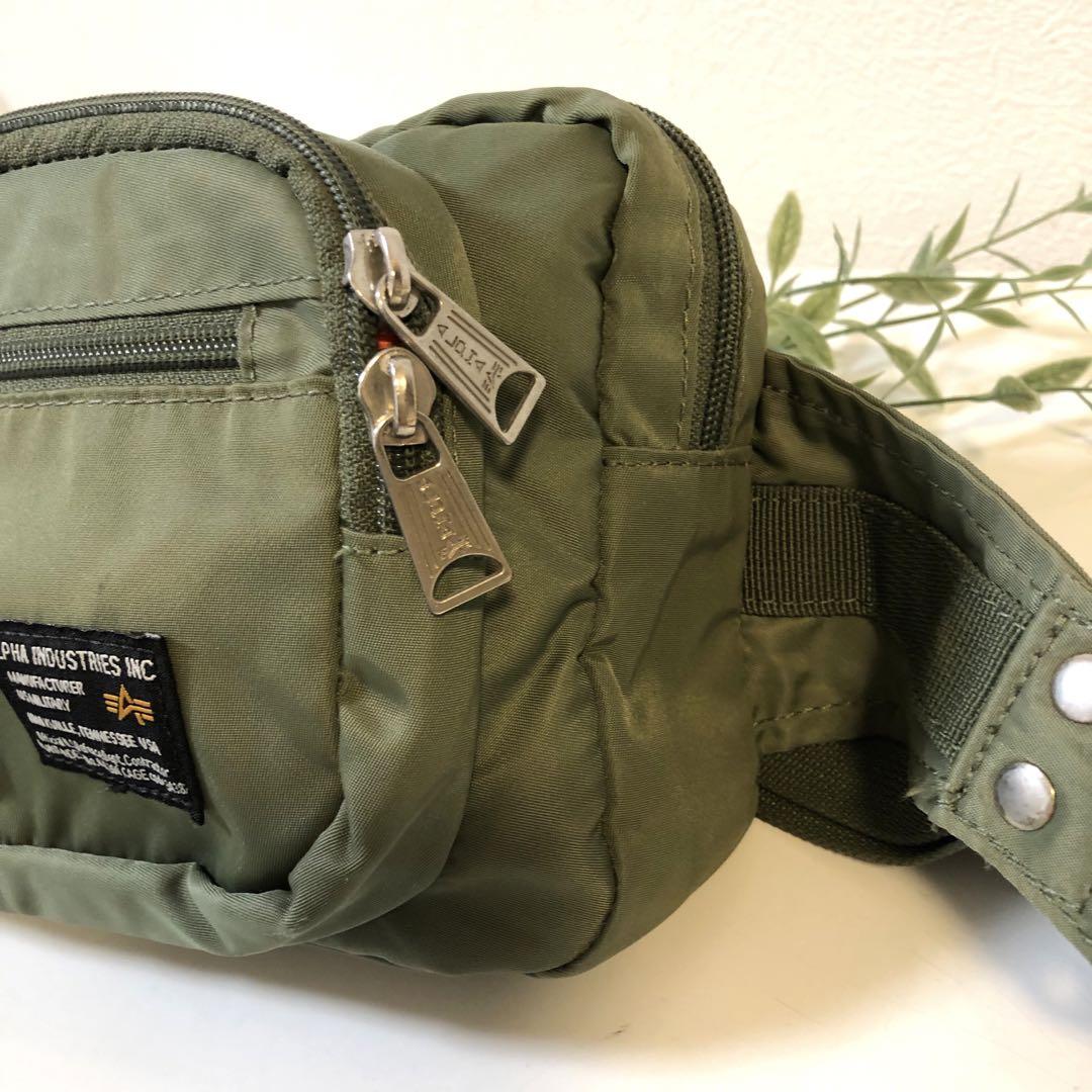 ★美品★ALPHA INDUSTRIES ショルダーバッグ　ウエストポーチ