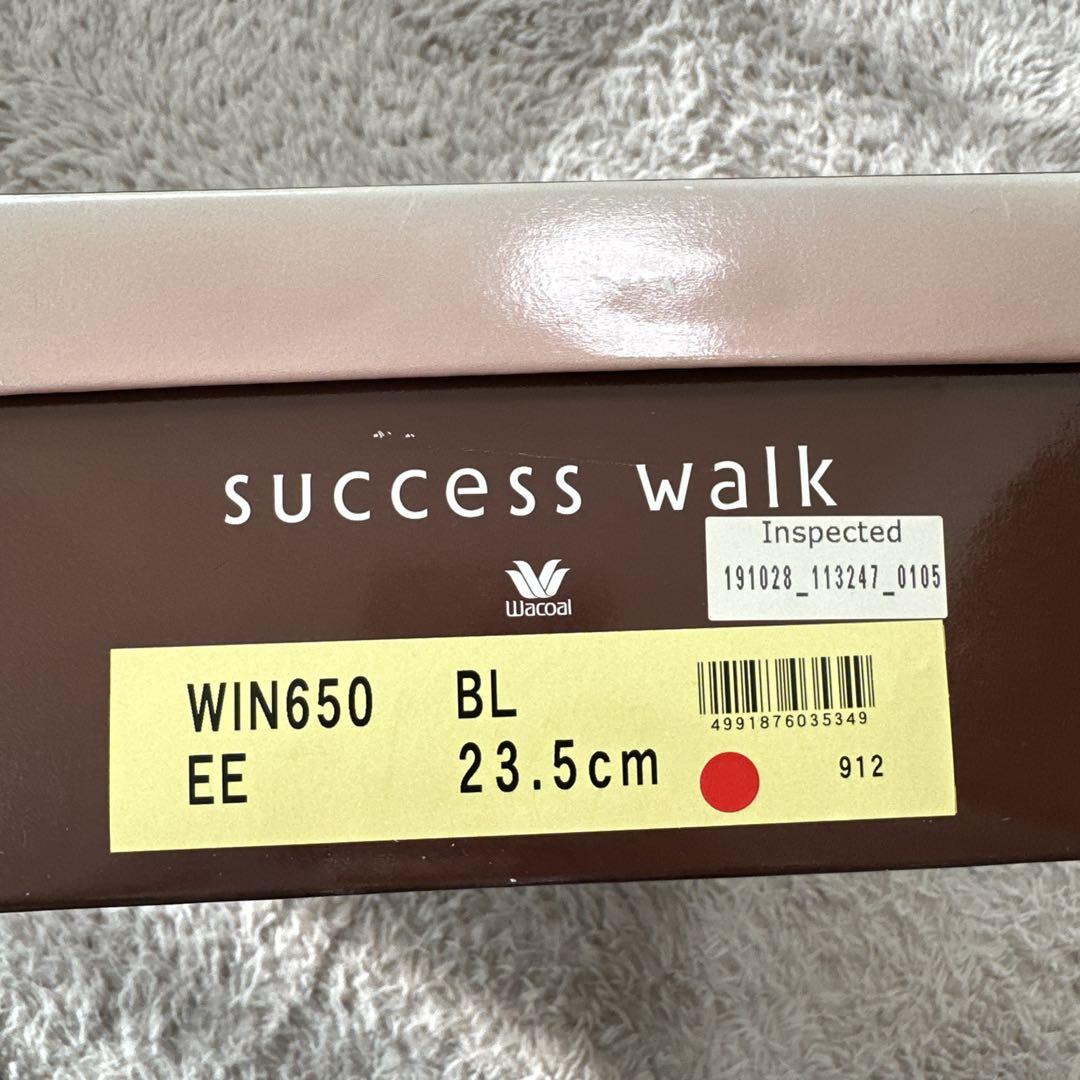 【未使用】Wacoal ワコールサクセスウォーク パンプス 本革 23.5