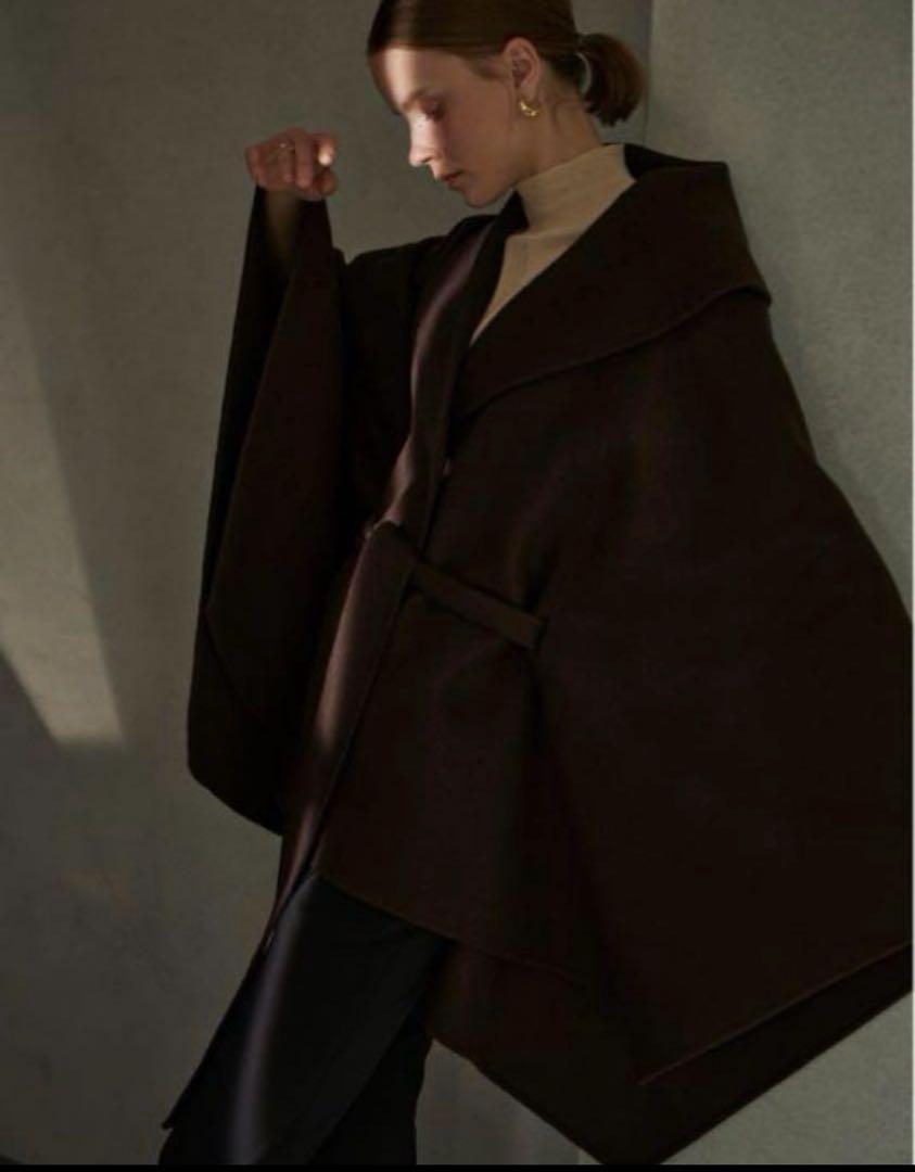 クリスマス特集2025 hem Irregular Cape ジャケット・アウター laubeblanc L'Or Coat ジャケット・アウター