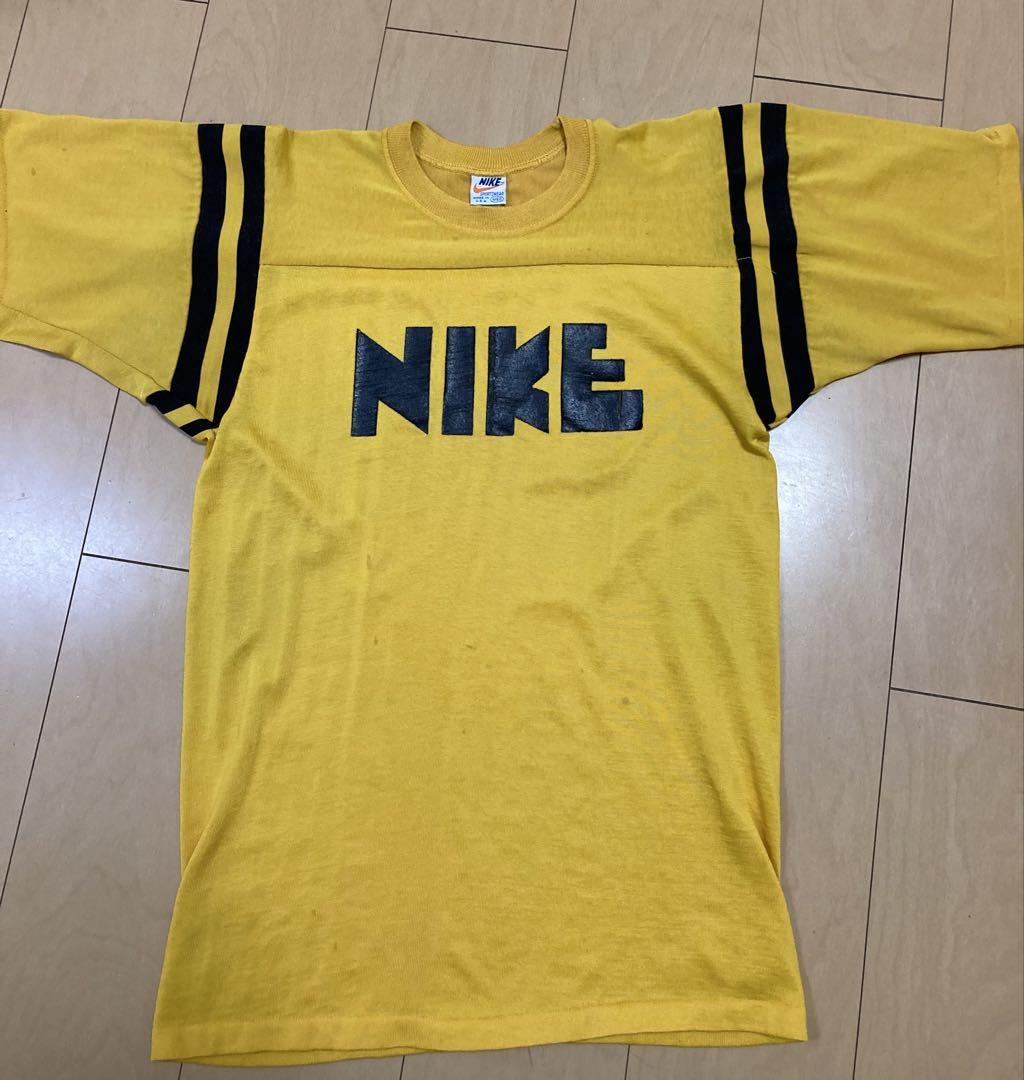 NIKE 70s オレンジタグ ゴツナイキ フットボールTシャツ USA製