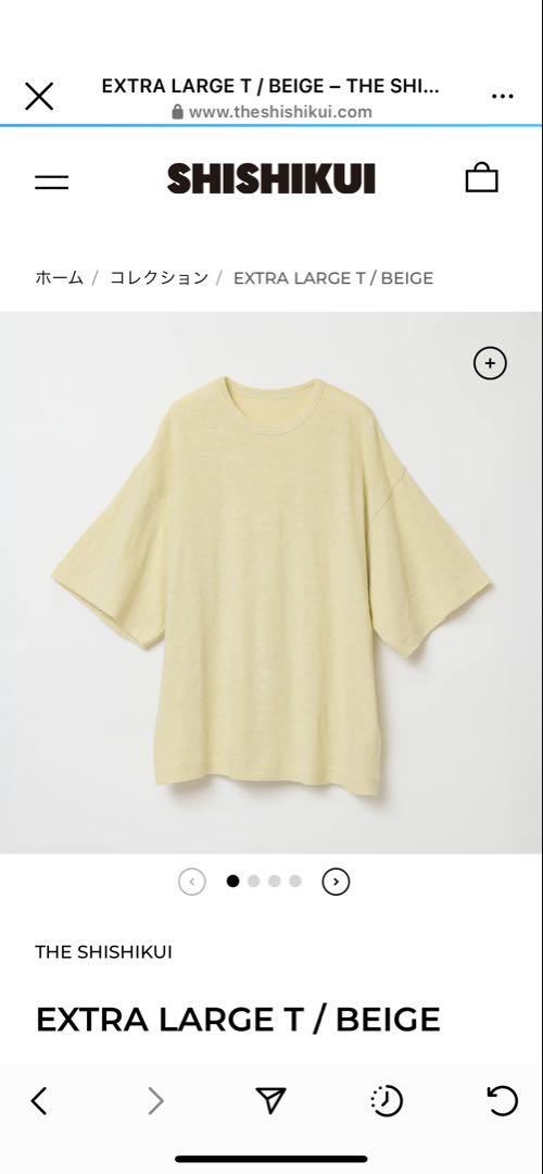 トップス SHISHIKUI extra large T beige