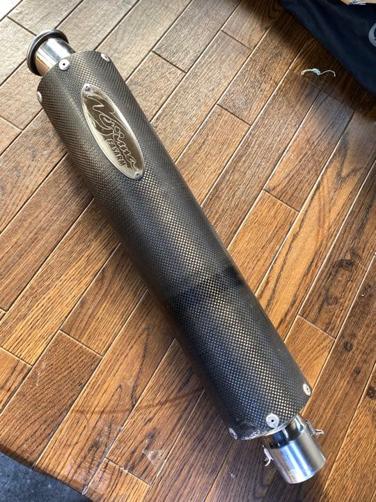 即納!最大半額! ノジマ FASARM 当時物? カーボン マフラー 差し込み