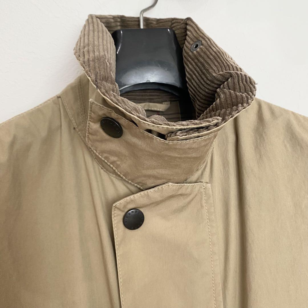 バブアー barbour ボーダー border Sサイズ 34 ベージュ