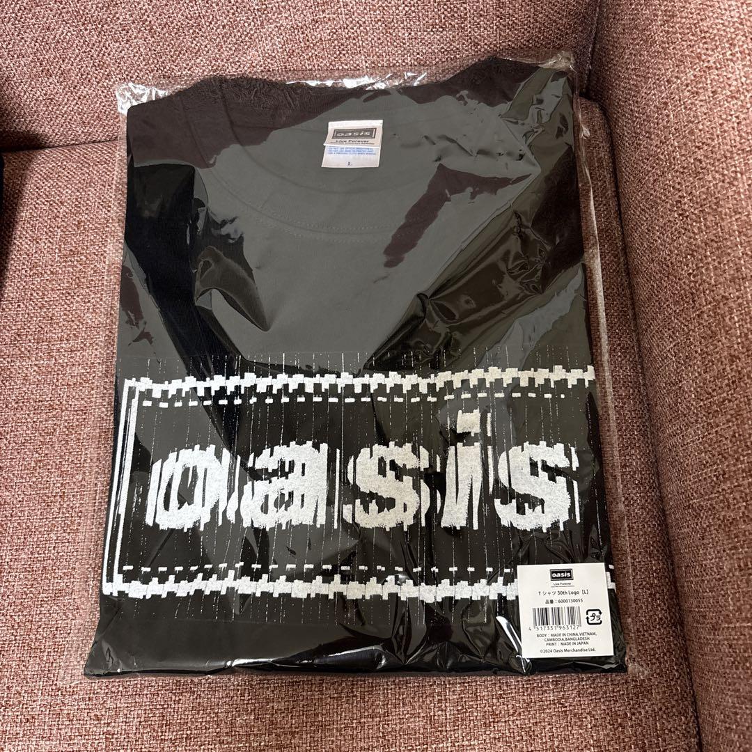 oasis 30周年特別展　Ｔシャツ ブラック　Ｌサイズ　新品