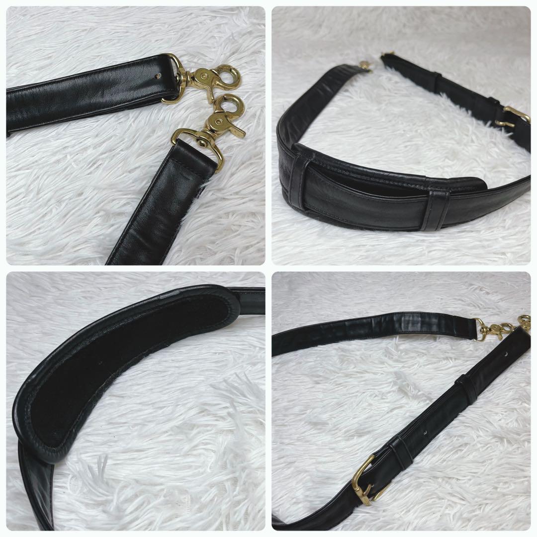 OLD COACH オールレザー ボストンバッグ 2WAY ショルダー ブラック