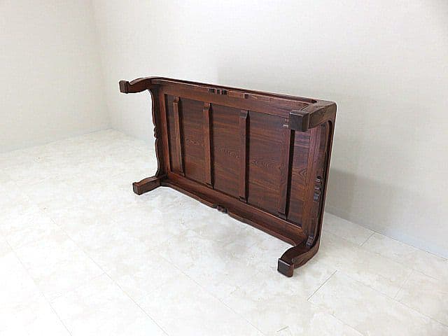 展示品 国産伝統工芸 欅総無垢拭き漆座卓 リビングテーブル 座敷机 展示品 国産伝統工芸 欅総無垢拭き漆座卓 リビングテーブル 座敷机