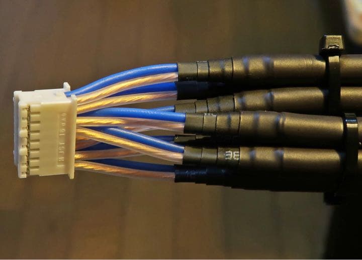 DEH-P01 用 RCA外部出力 ハーネス アンプ直挿し【長さ指定