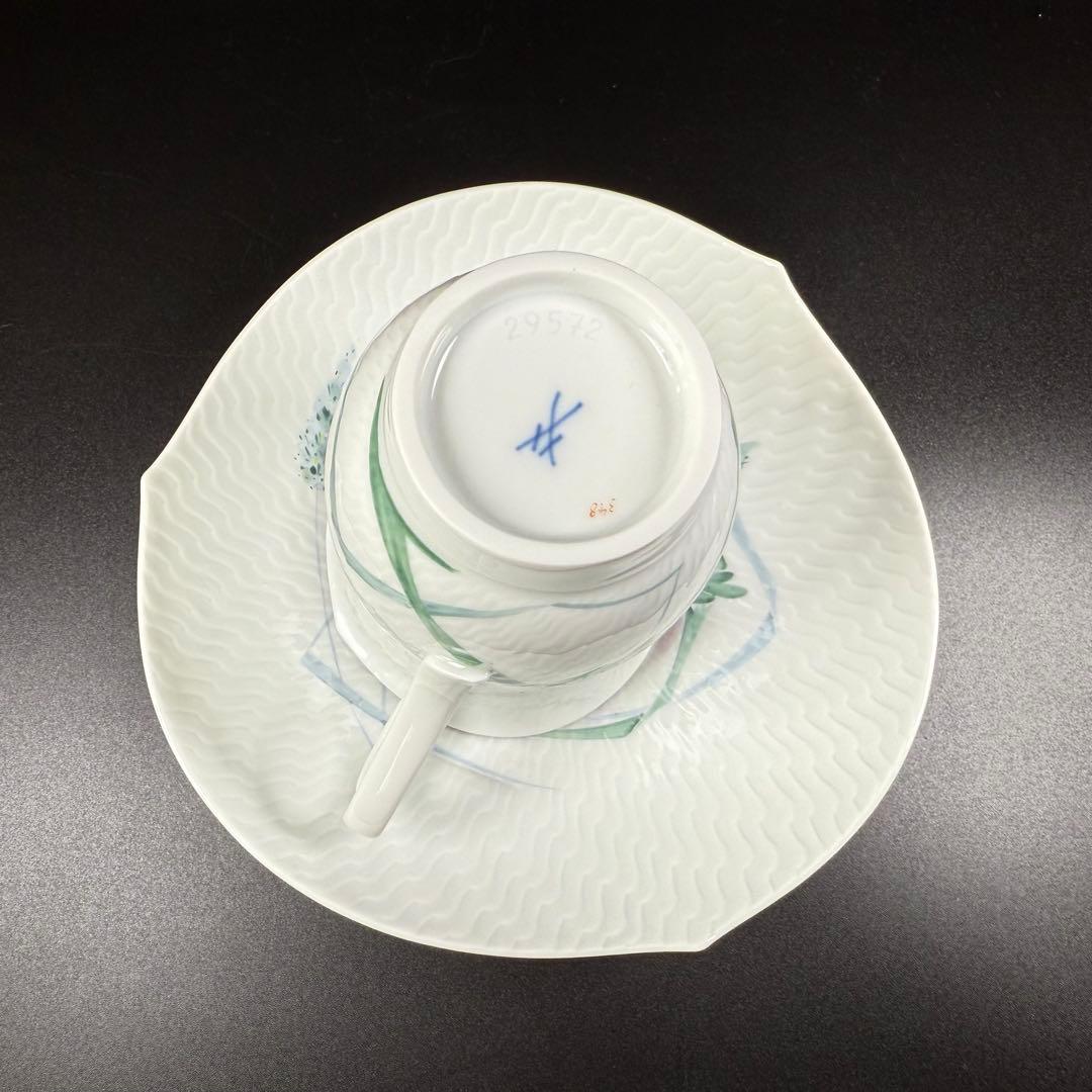 未使用 マイセン 森の声 コーヒーカップ&ソーサー1客、1級品 未使用 マイセン 森の声 コーヒーカップ&ソーサー1客、1級品